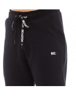 Γυναικείο Παντελόνι Φόρμας Be Nation Rib Hem Pant Black 01 02102310