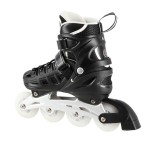 Αυξομειούμενα Roller NH 10905 ΣΕΤ 4 ΣΕ 1 INLINE SKATES NILS EXTREME Μαυρο LED-Medium (35-38)