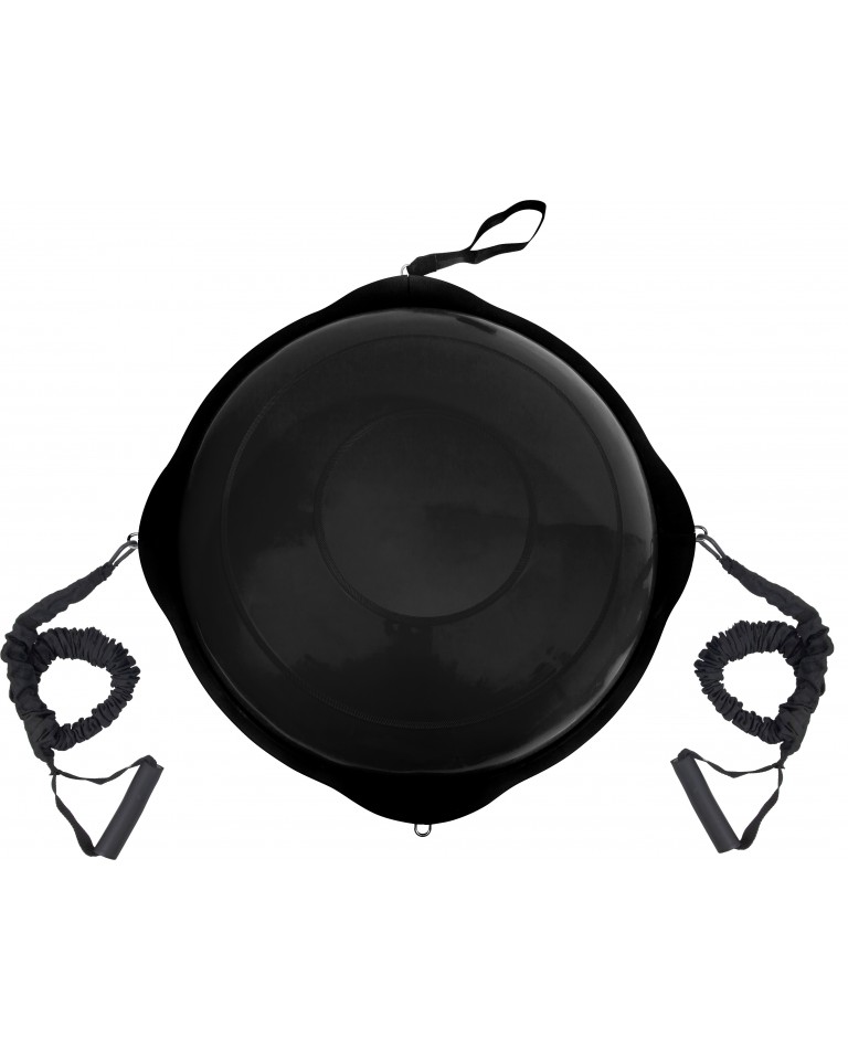 Balance Ball με Ξύλινη Βάση Mat Black 63cm Amila 48193