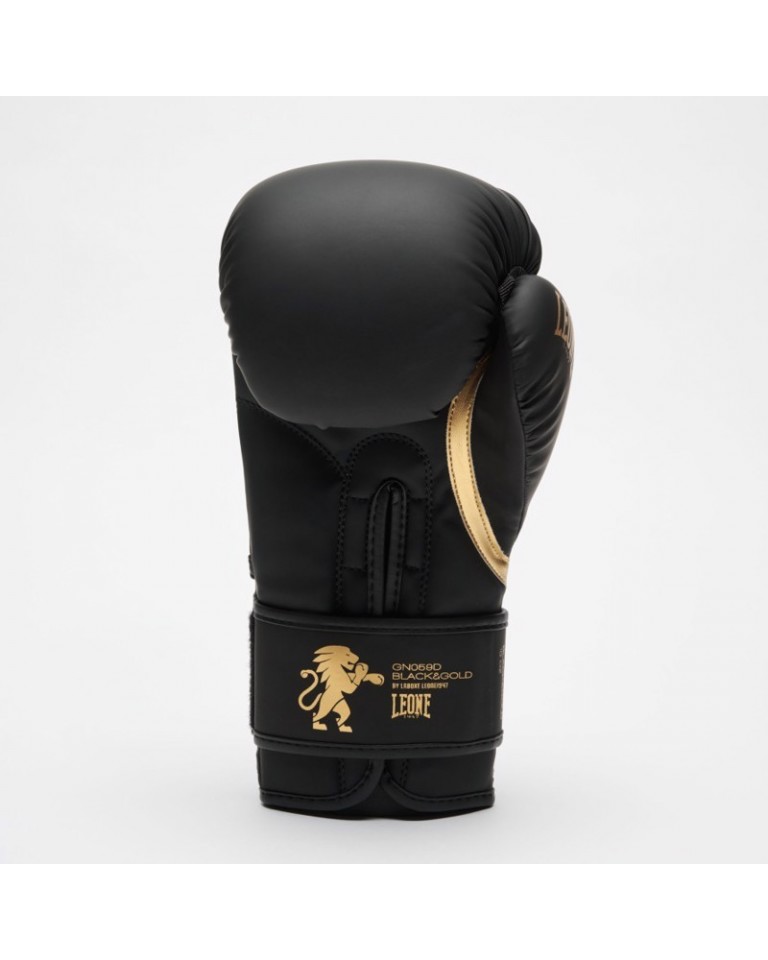 Γάντια προπόνησης Leone Black & Gold Boxing Gloves GN059-D