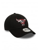 New Era Chicago Bulls NBA Infill 9FORTY Adjustable Cap - Black 60434958