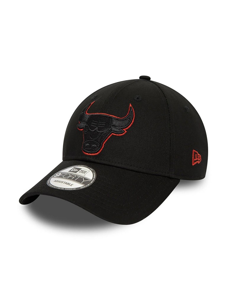 Αθλητικό Καπέλο NEW ERA Chicago Bulls Metallic Outline Black 9FORTY Adjustable Cap 60435146