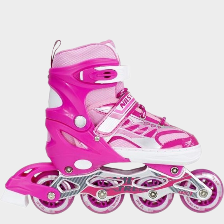 Αυξομειούμενα Πατίνια Roller NJ 1828 A Inline Skates Nils Extreme Ρόζ