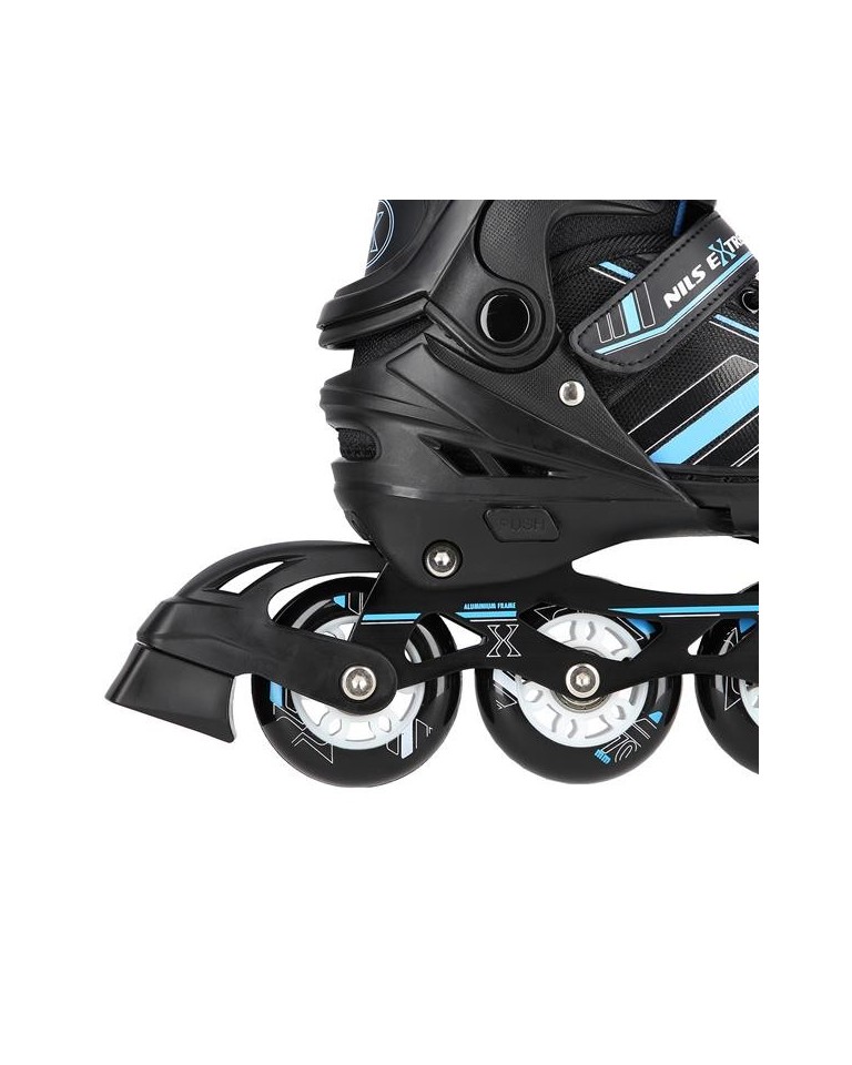 Αυξομειούμενα Roller NH18191 2 ΣΕ 1 Μαύρο/Μπλε IN-LINE SKATES/HOCKEY ICE SKATES