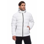 Ανδρικό Μπουφάν Be:Nation Bomber Jacket With Detachable Hood 08302302 (White)