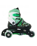 Αυξομειούμενα Roller NJ9128 2 ΣΕ 1 Πράσινο IN-LINE SKATES/HOCKEY ICE SKATES