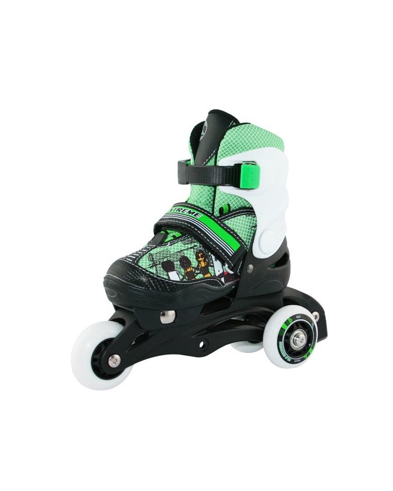 Αυξομειούμενα Roller NJ9128 2 ΣΕ 1 Πράσινο IN-LINE SKATES/HOCKEY ICE SKATES