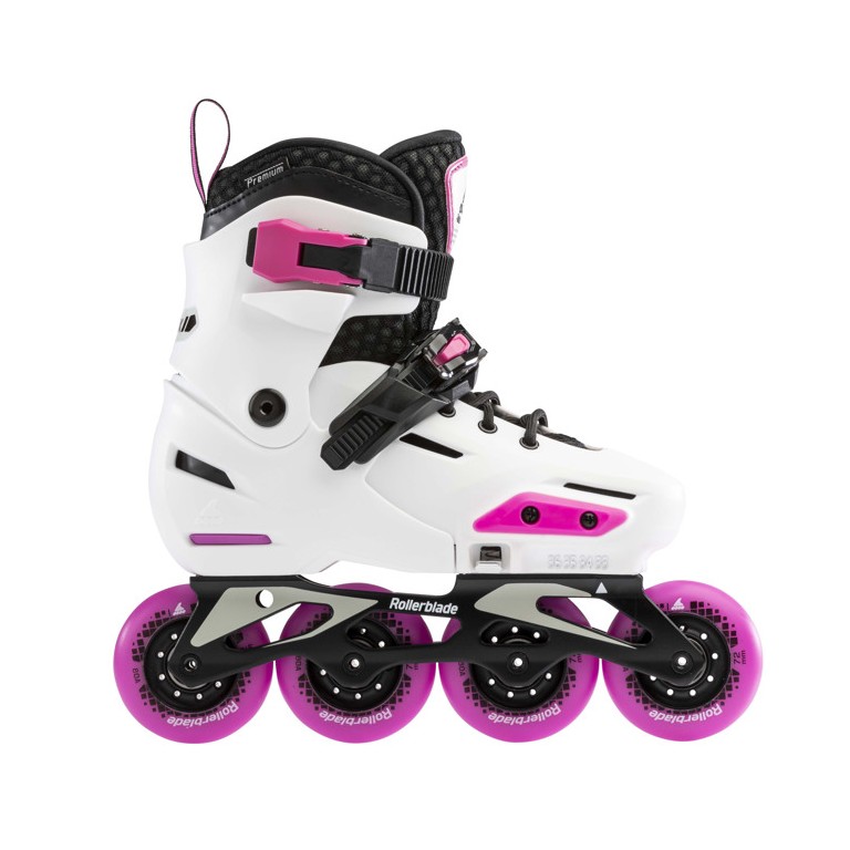 Παιδικά Ρυθμιζόμενα Πατίνια Rollerblade Apex G Λευκό/Ρόζ 43.071027 (Size 37-40)