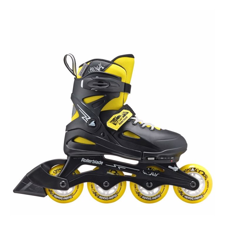 Αυξομειούμενα Πατίνια Rollerblade Fury Μαύρο/Κίτρινο 43.073735/BL/YL (Size 29-33)