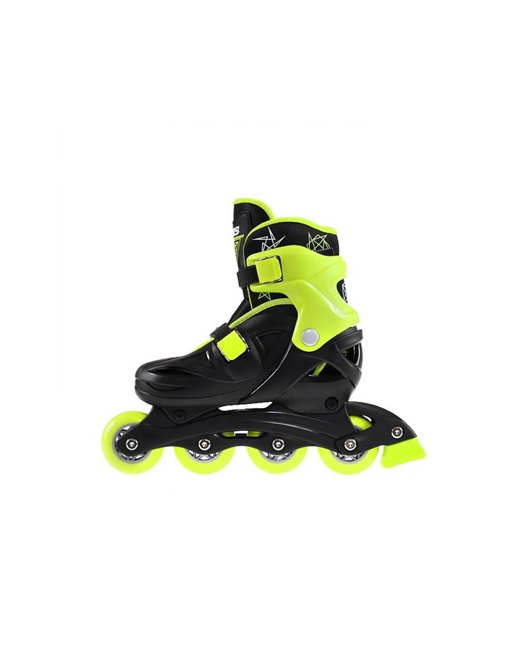 Αυξομειούμενα Πατίνια Roller NJ/NA 0321 Μαύρο/Λαχανί IN-LINE SKATES NILS EXTREME