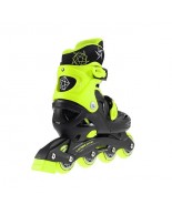 Αυξομειούμενα Πατίνια Roller NJ/NA 0321 Μαύρο/Λαχανί IN-LINE SKATES NILS EXTREME